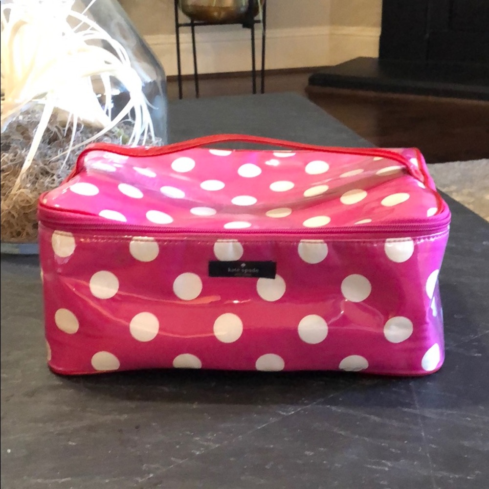 Pink Kate Spade Toiletry Make Up Travel Bag